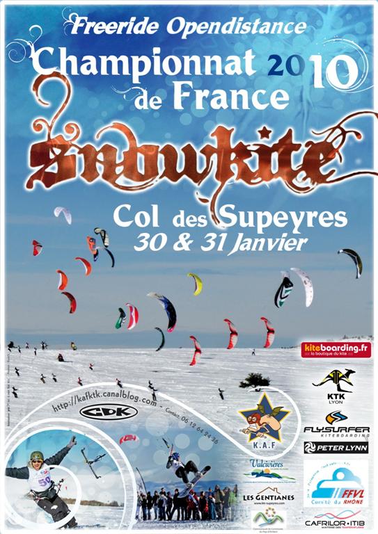 Championnat de France de SnowKite Opendistance 2010